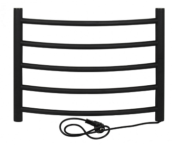 Полотенцесушитель электрический КЛАССИК-ПРЕМИУМ-ДУГА ЧЁРНЫЙ,  А 415 х 540 х 80 мм, 65W